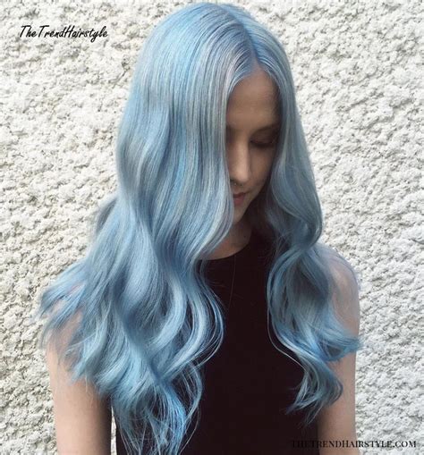Aqua And Bright Blue Hair 30 Icy Light Blue Hair Color Ideas For