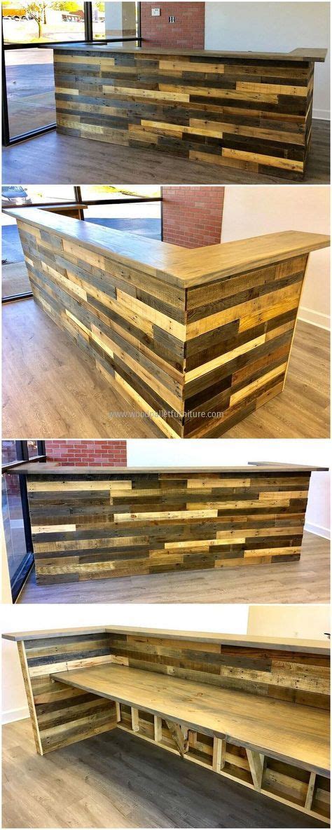 Incredible Diy Reception Desk Ideas With Amazing Appears Pallet