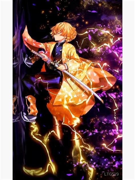 Zenitsu Agatsuma Poster By Ltgs19 Anime Demon Slayer Anime Anime