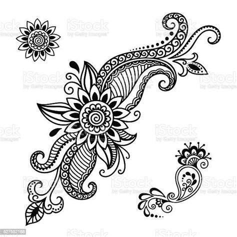 Henna Tattoo Flower Templatemehndi Stock Illustration Download Image