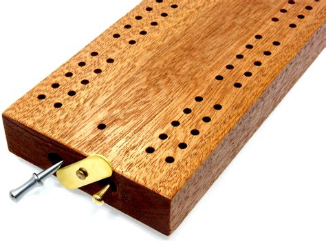 Hardwood Cribbage Board British Made 30cm Uk Cribbage Board