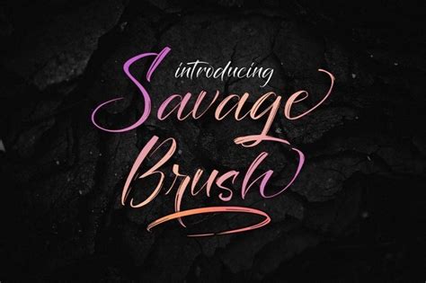 Savage Brush Script Font Download Fonts
