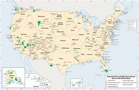 Maps Of United States National Parks 63138 Printable Us Map National