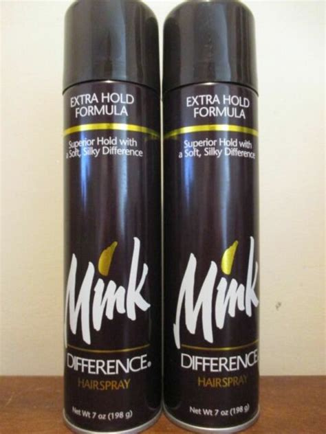 2x Mink Difference Hair Spray Extra Hold 7 Oz Can Htf For Sale Online