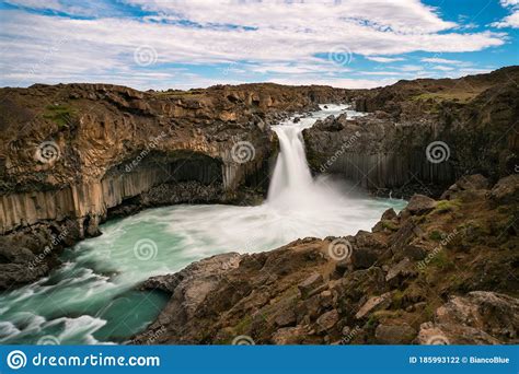 The Aldeyjarfoss Waterfall In North Iceland Stock Photo Image Of
