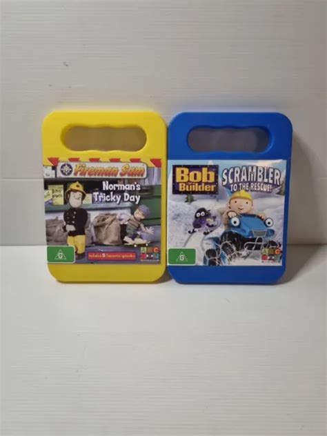 FIREMAN SAM NORMAN S Tricky Day And Bob The Builder Scrammbler To The Rescue Dvd