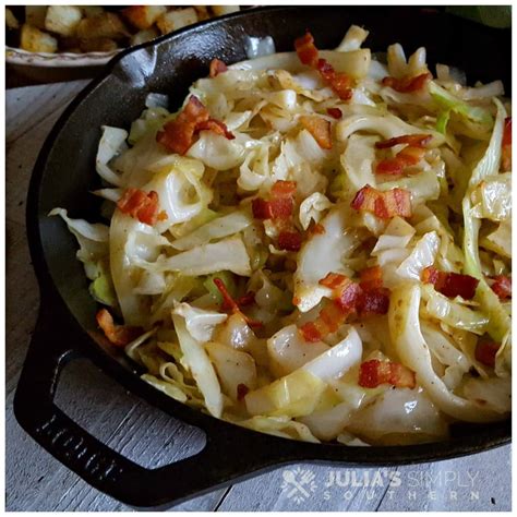 Melt the butter in a large skillet over medium heat. Southern Fried Cabbage - Julias Simply Southern