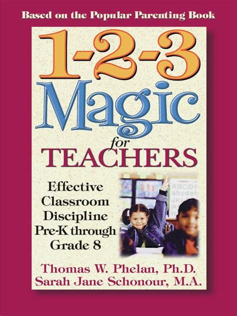 1 2 3 Magic For Teachers By Thomas W Phelan Classroom Discipline