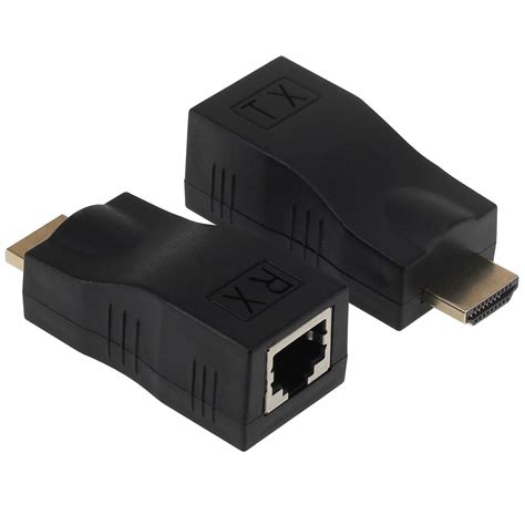 HDMI to RJ45 Extender, Yeebline HDMI Converter Repeater, 2-Pack HDMI