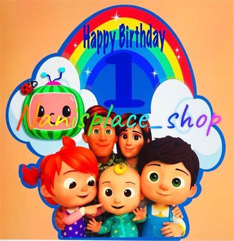 Birthday cocomelon png: | Etsy