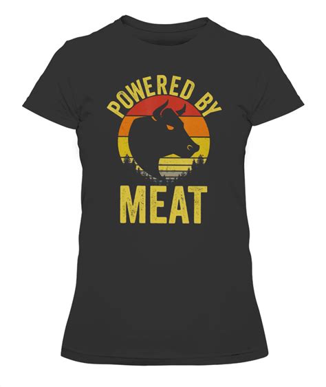 Vintage Powered By Meat Carnivore Meat Eater T Shirt Ellie Shirt