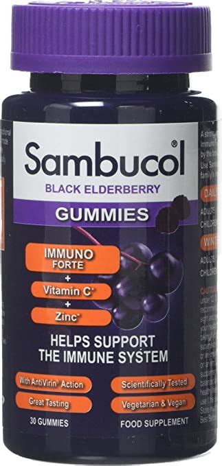 sambucol immuno forte gummies 30 count pack of 1 uk health and personal care