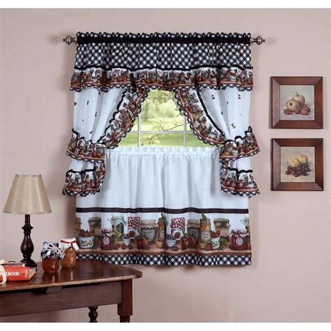 Tier pair 36l x 56w overall, each panel 28w. 20 Useful Ideas Of Rooster Kitchen Curtains As Part Of ...