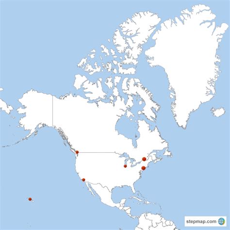 Stepmap North America Landkarte Für North America