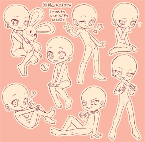 F2U FREE TO USE Chibi Sketch Bases By Markatory On DeviantArt