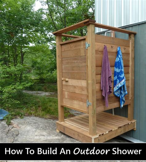 Diy Wooden Outdoor Shower