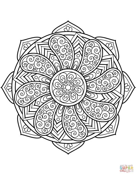 The world is full of stories. Large Mandala Coloring Pages at GetColorings.com | Free ...