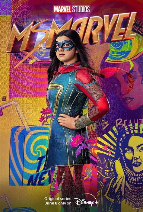 2022 Ms Marvel Movie Poster Print Marvel Kamala Khan Red Dagger Iman