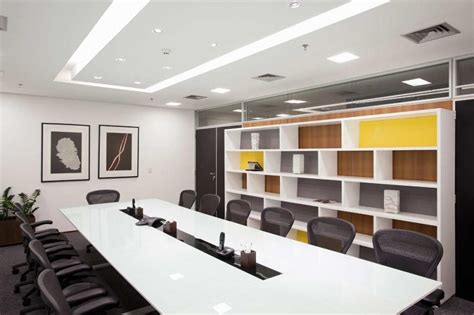 Comfort is important in the design elements you choose. White Decoration Business Conference Room With 22 Cozy ...