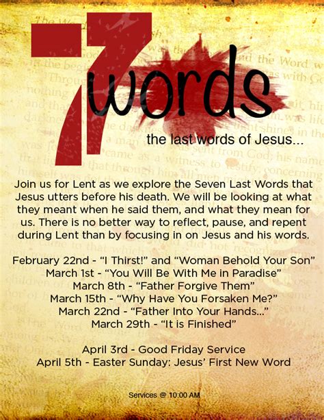 Seven Last Words Of Jesus { Andrew Mills }