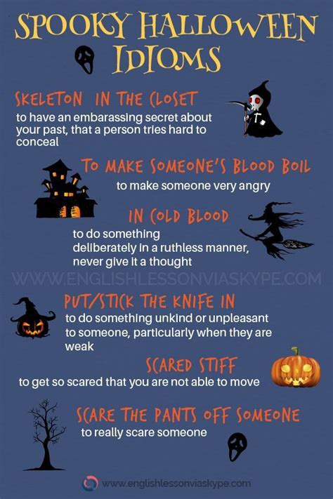Spooky Halloween Idioms And Expressions English With Harry 👴 Idioms
