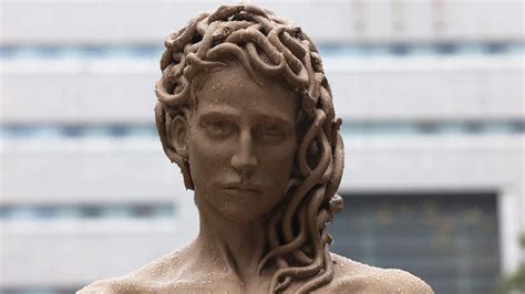 Medusa With The Head Of Perseus The 7 Foot Bronze Sculpture Comes To