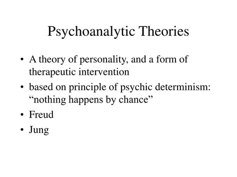 Ppt Psychoanalytic Theories Powerpoint Presentation Free Download Id 9617644