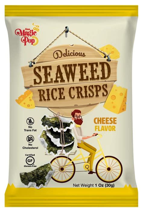 Buy Kims Magic Pop Roasted Seaweed Rice Crisps Cheddar Cheese Flavor