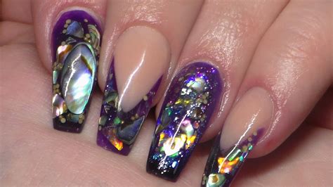 See more ideas about art, design, art design. Acrylic Nails | Paua Shell | New Nail Art - YouTube
