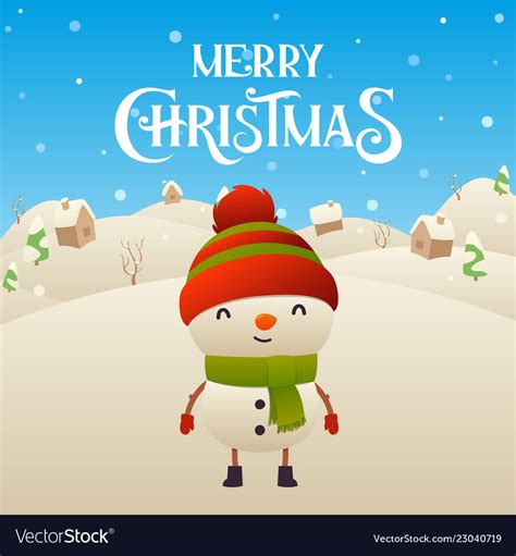 Cute Cartoon Vector Illustration Merry Christmas Free Premium Vector Download