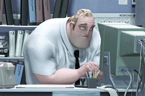 In This Scene Of The Incredibles 2004 Bob Par Credible Is