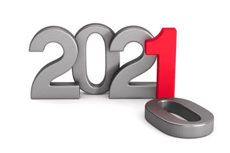 Premium Photo 2021 New Year Isolated 3d Illustration