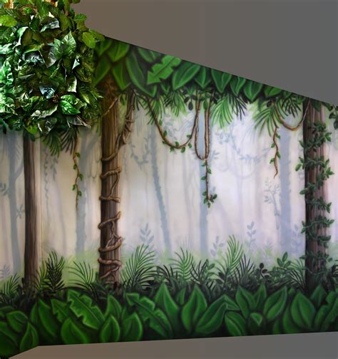 Rainforest Mural Other Side Of Room This Mural Was Painted Flickr