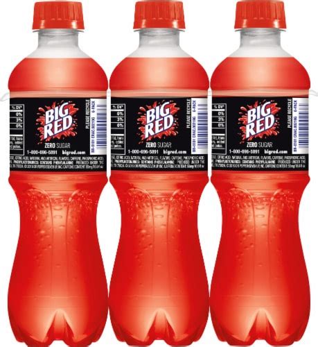 Big Red Zero Calorie Soda Bottles 6 Bottles 169 Fl Oz Jay C Food Stores