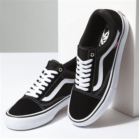 Vans Old Skool Pro Shoes Black White Underground Skate