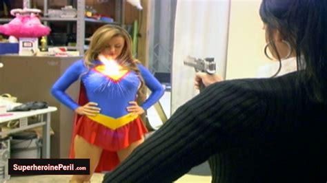 Bullet Hitting Supergirl Jasmine Sinclair And Bouncing Off Her Chest