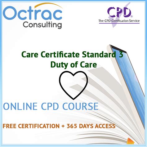 Care Certificate Standard 3 Duty Of Care Octrac Consulting
