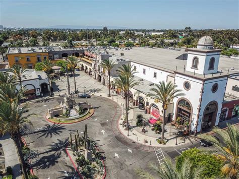 Lynwood California Drone Images Plaza Mexico Shopping Center