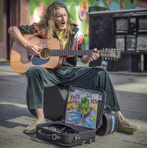 Street Performer In Raleigh Nc Müzisyen Fotoğraf Müzik