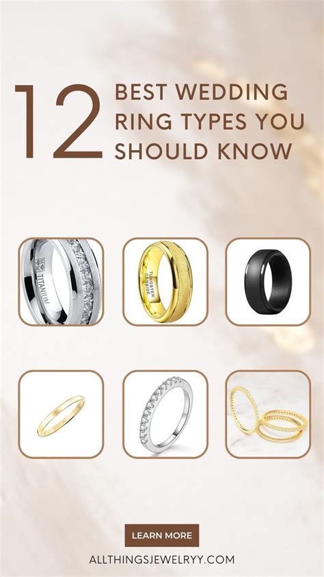 12 Best Wedding Ring Types You Should Know In 2022 Types Of Wedding Rings Cool Wedding Rings