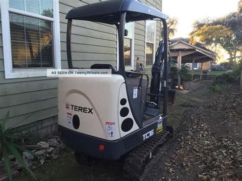 Terex Mini Excavator Tc16 Orops 2014 Year Model 50 Hrs Demo Use Aux