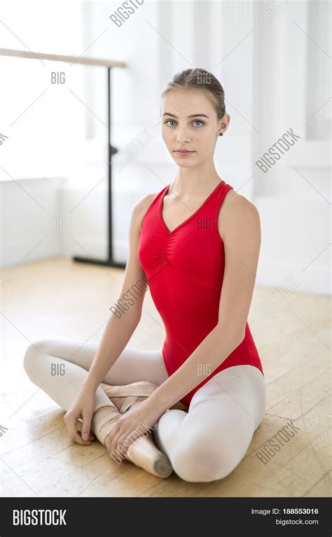 tender ballerina sits image and photo free trial bigstock