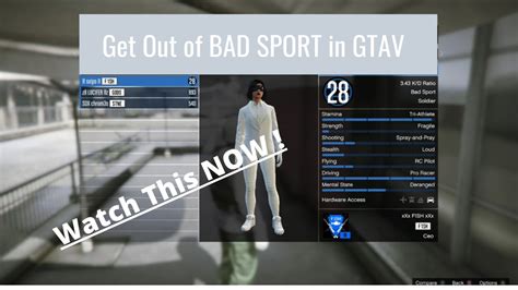 I feel this bad sport thing is more serious than the usual modding and will warrant a response. How to get out of bad sport GTA 5 online - YouTube