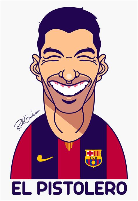 El Pistolero Luis Suárez Caricatura - Caricatura Suarez Barcelona , Free Transparent Clipart ...