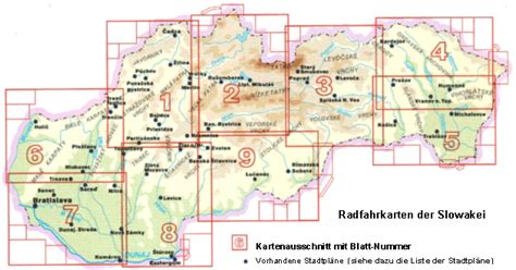 Mit historisch bedeutsamen sehenswürdigkeiten und einer pittoresken altstadt lädt sie zum verweilen ein. Kartenschnitt Radkarten Slowakei