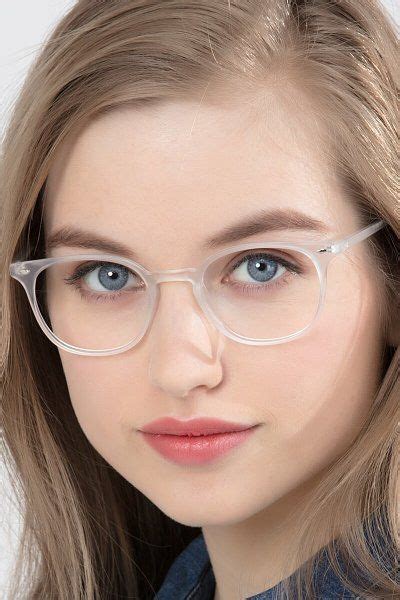 Hubris Round Matte Clear Full Rim Eyeglasses Eyebuydirect Clear Glasses Frames Fashion Eye