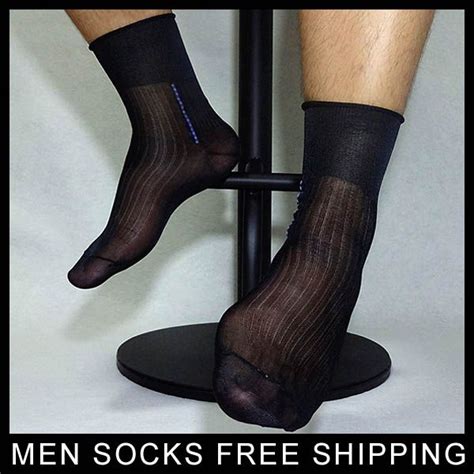 2020 Men Silk Socks Classic Style Sheer Softy Nylon Mens Socks Sexy