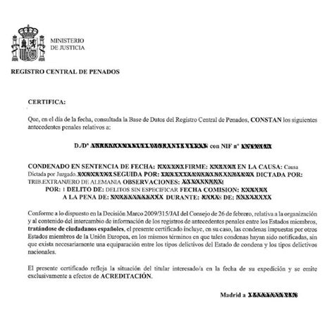 Tranet Traducci N Jurada De Un Certificado De Antecedentes Penales Del Catal N Al Franc S