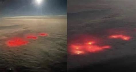 A Pilot Spotted A Strange Red Glow Over The Atlantic Ocean