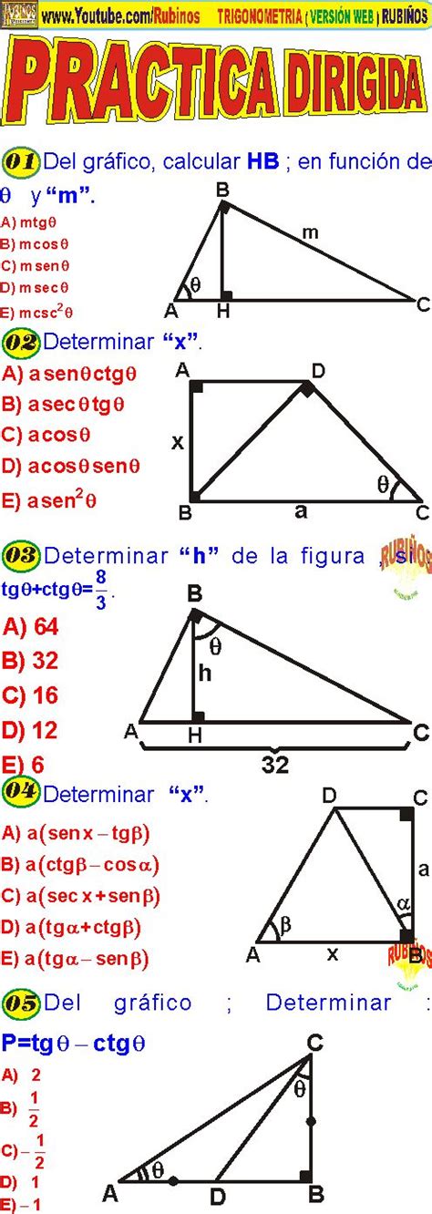 Trigonometria By V Triangulos Y Propiedades De Un Triangulo Rectangulo